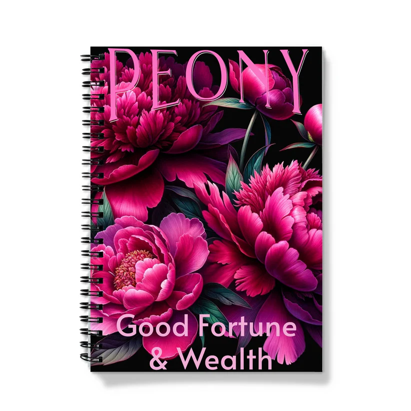 Notebook for Business Planning - Floral flowers Spiral